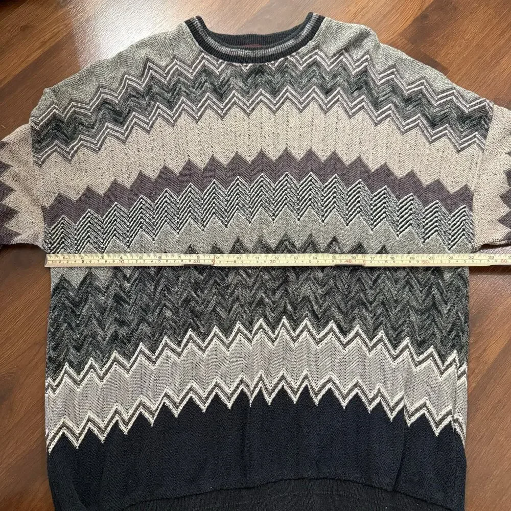 Vintage Tundra Canada Crewneck Sweater Grandpa Cabincore Aztec Cosby Sz XL - Picture 4 of 7